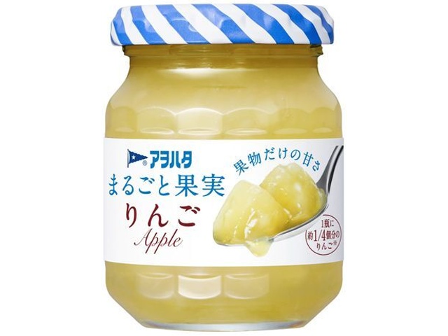アヲハタ まるごと果実りんご １２５ｇ □お取り寄せ品 【購入入数２４個】［入荷までお時間がかかります］