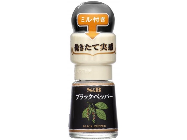 Ｓ＆Ｂ ミル付きブラックペッパー１５ｇ □お取り寄せ品 【購入入数３０個】