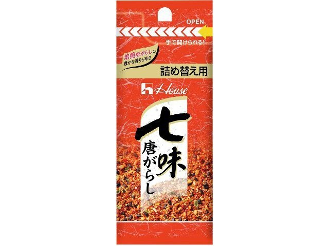 ハウス食品 七味唐がらし 詰め替え用１２ｇ □お取り寄せ品 【購入入数１２０個】