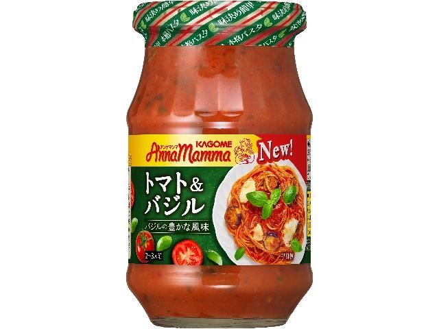 カゴメ アンナマンマ トマト＆バジル３３０ｇ □お取り寄せ品 【購入入数１２個】