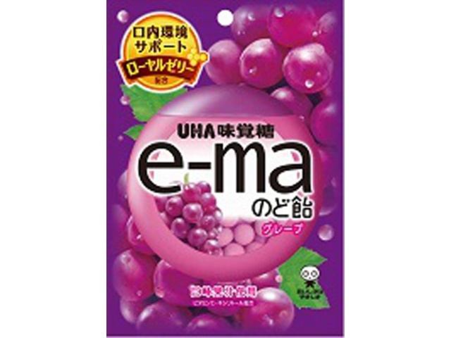 ピピン ｅ－ｍａのど飴袋５０ｇグレープ □お取り寄せ品 【購入入数７２個】