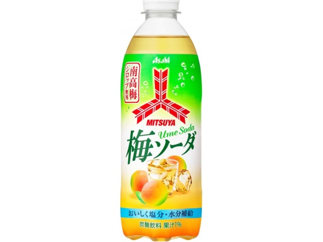 三ツ矢 梅ソーダ Ｐ５００ｍｌ 【新商品 3/31 発売】  【購入入数２４個】