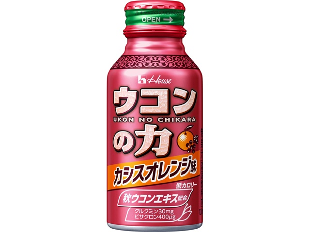ハウスウェルネスフーズ ウコンの力 カシスオレンジ味１００ｍｌ □お取り寄せ品 【購入入数６０個】