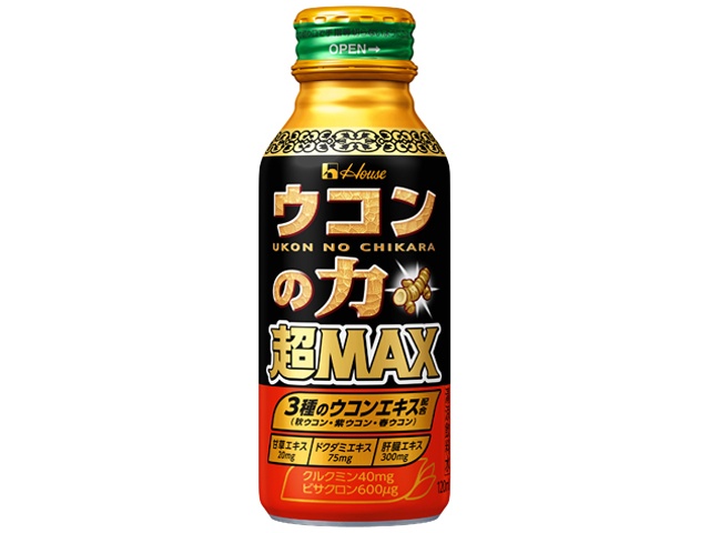 ハウスウェルネスフーズ ウコンの力 超ＭＡＸ１２０ｍｌ □お取り寄せ品 【購入入数３０個】