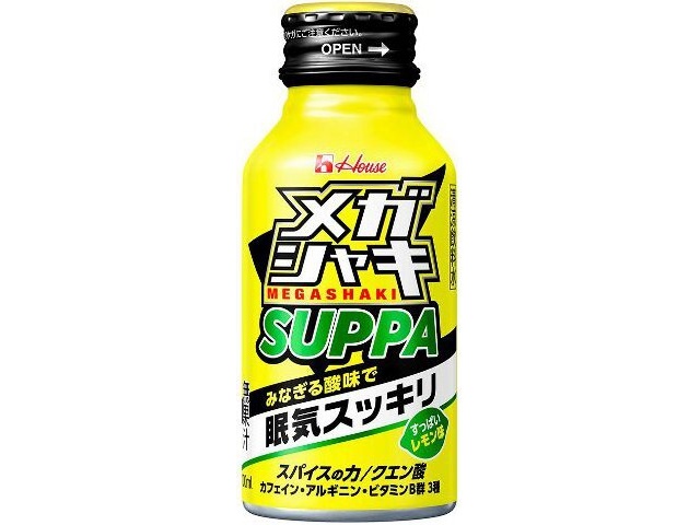 ハウスウェルネスフーズ メガシャキ ＳＵＰＰＡ１００ｍｌ △ 【購入入数６個】