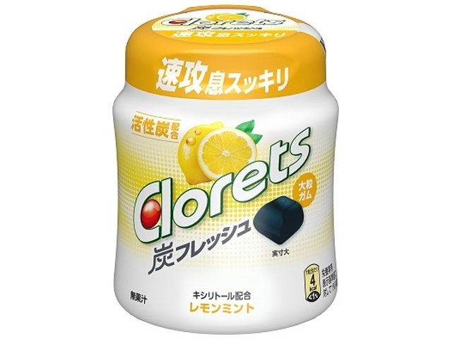 クロレッツ 炭レモンミントボトル １１２ｇ □お取り寄せ品 【購入入数３６個】