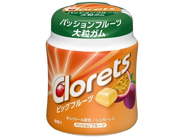 クロレッツ ビッグフルーツパッションＦ１１２ｇ 【新商品 3/23 発売】 □お取り寄せ品 【購入入数３６個】