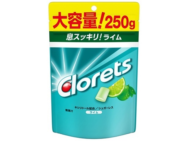 クロレッツＸＰ ライム パウチ２５０ｇ 【新商品 3/23 発売】 □お取り寄せ品 【購入入数６個】