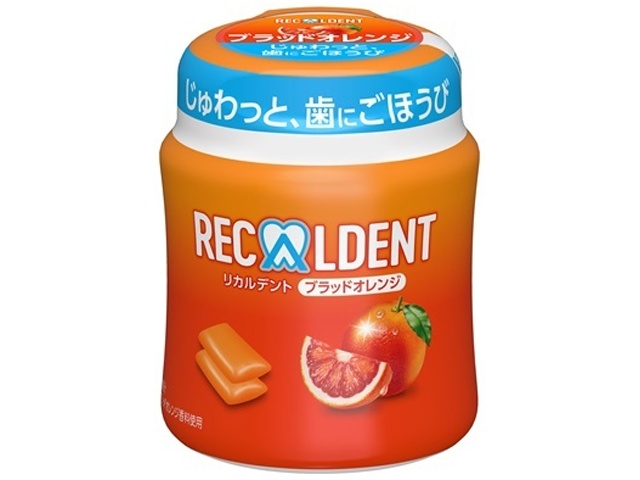リカルデント ブラッドオレンジガムボトル１３０ｇ 【新商品 3/16 発売】 □お取り寄せ品 【購入入数３６個】