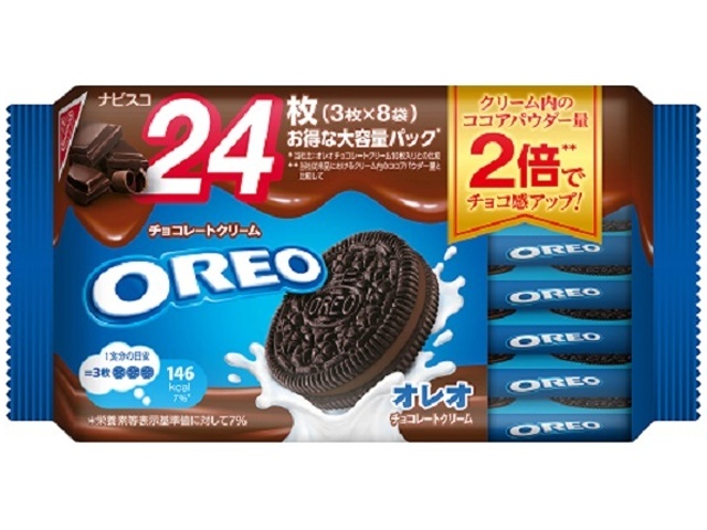 オレオ チョコレークリーム２４枚ファミリーパック △ 【購入入数１２個】