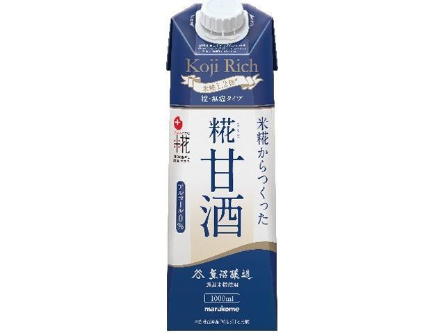 マルコメ プラス糀 糀甘酒ＬＬ糀リッチ粒１Ｌ □お取り寄せ品 【購入入数６個】
