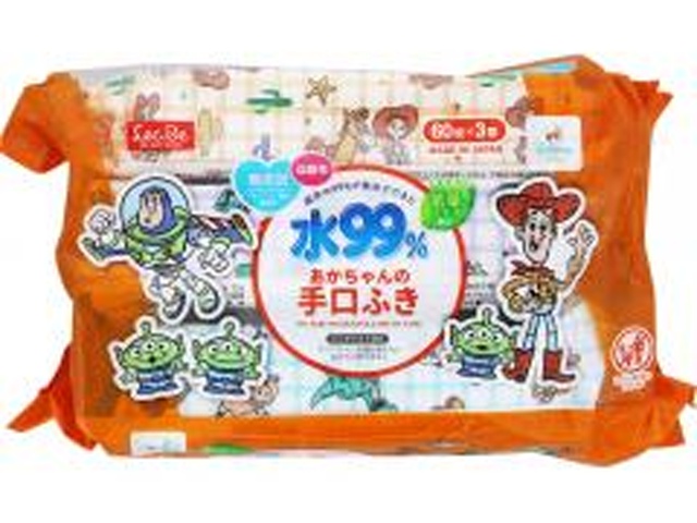 レック 手口ふき６０枚×３ トイ・ストーリー □お取り寄せ品 【購入入数１６個】