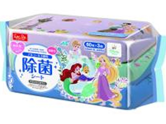 レック 除菌シート６０枚×３ ディズニープリンセス □お取り寄せ品 【購入入数１６個】
