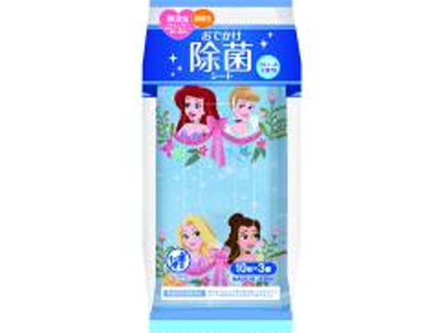 レック ディズニープリンセス除菌シート１０枚×３ □お取り寄せ品 【購入入数３６個】