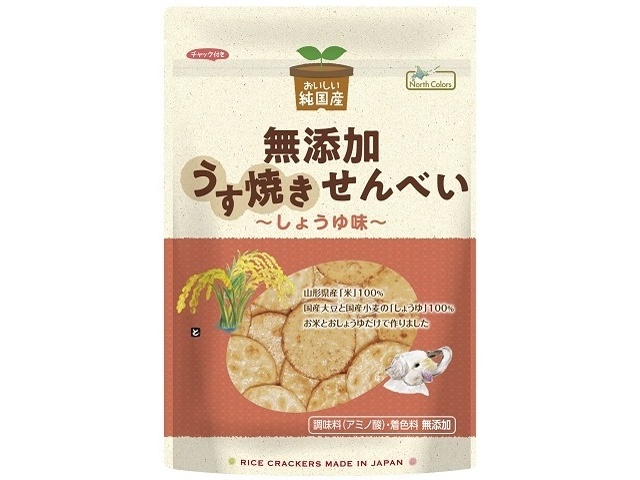 ノースカラーズ 純国産うす焼きせんべい １００ｇ □お取り寄せ品 【購入入数２４個】