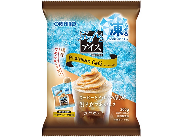 ぷるんとアイス プレミアムカフェカフェオレ１０個 □お取り寄せ品 【購入入数１２個】