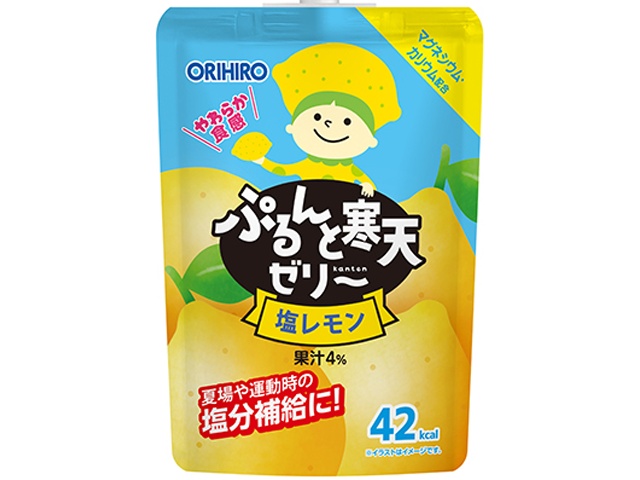 ぷるんと寒天ゼリースタンディング塩レモン □お取り寄せ品 【購入入数４８個】