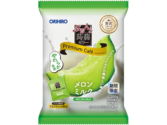 オリヒロプランデュ ぷるんと蒟蒻プレミアムカフェメロンミルク □お取り寄せ品 【購入入数１２個】