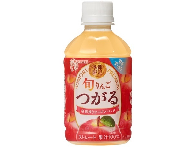 サンパック 旬りんご つがるＰ２８０ｍｌ 【今月の特売 飲料水】 △ 【購入入数２４個】