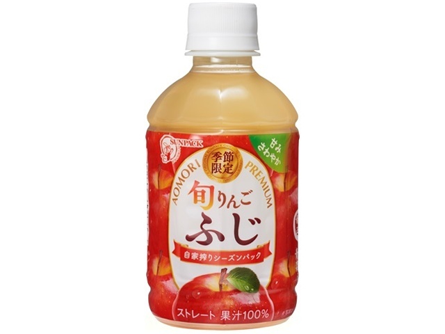 サンパック 旬りんご ふじＰ２８０ｍｌ 【今月の特売 飲料水】 △ 【購入入数２４個】