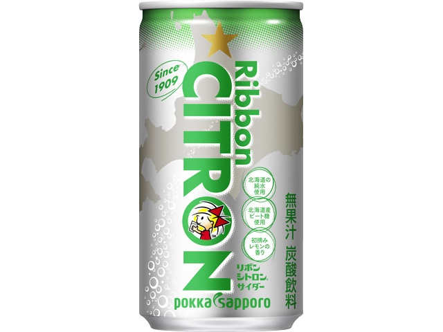 ポッカサッポロフード リボンシトロン １９０ｇ □お取り寄せ品 【購入入数３０個】