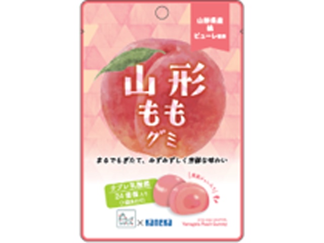 カネカ 山形ももグミ ラブレ乳酸菌入４０ｇ 【新商品 4/8 発売】 □お取り寄せ品 【購入入数８０個】