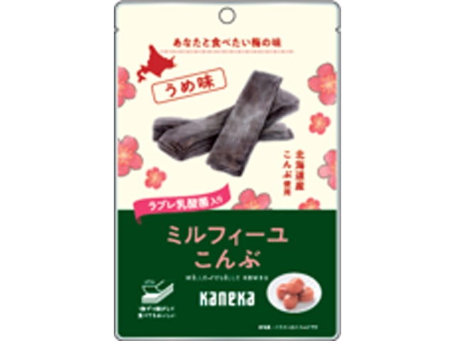 カネカ ミルフィーユこんぶ うめ味２６ｇ 【新商品 3/9 発売】 □お取り寄せ品 【購入入数８０個】