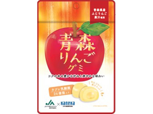 カネカ 青森りんごグミ ラブレ乳酸菌入４０ｇ △ 【購入入数１０個】