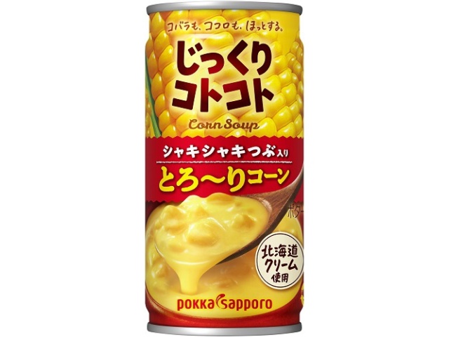ポッカサッポロフード じっくりコトコトとろ～りコーン缶１９０ｇ  【購入入数３０個】