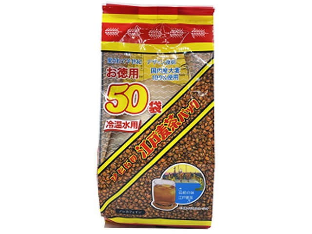 常陸屋本舗 徳用江戸麦茶パック ５０Ｐ  【購入入数１５個】