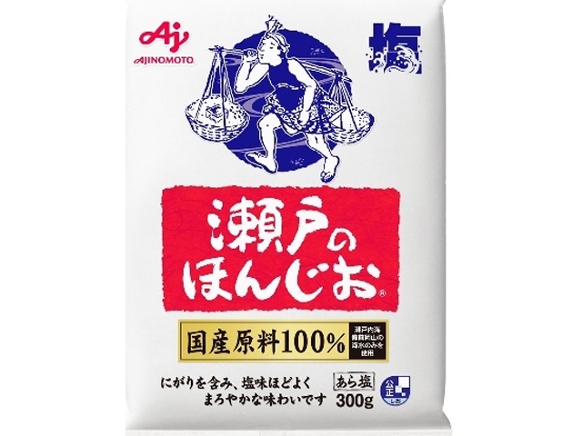 味の素 瀬戸のほんじお ３００ｇ袋 □お取り寄せ品 【購入入数４０個】