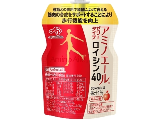 味の素 アミノエール ゼリータイプロイシン４０ □お取り寄せ品 【購入入数３０個】