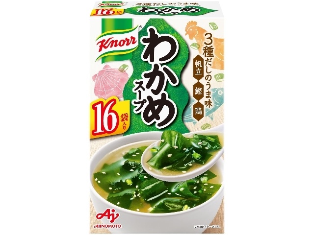 クノール わかめスープ １６袋 【新商品 2/28 発売】 △ 【購入入数３個】