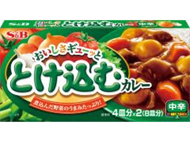 Ｓ＆Ｂ おいしさギューッととけ込むカレー中辛１４０ 【今月の特売 インスタント】 □お取り寄せ品 【購入入数６０個】