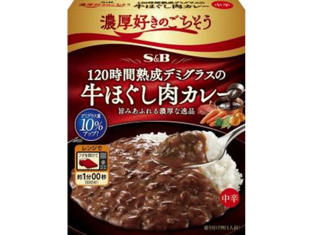 Ｓ＆Ｂ 濃厚好きの牛ほぐし肉カレー □お取り寄せ品 【購入入数３６個】