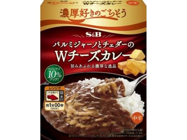 Ｓ＆Ｂ 濃厚好きのＷチーズカレー中辛 □お取り寄せ品 【購入入数３６個】