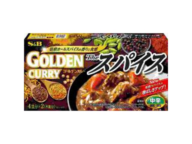 Ｓ＆Ｂ ゴールデンカレー ザ・スパイス 中辛１６０ｇ □お取り寄せ品 【購入入数６０個】
