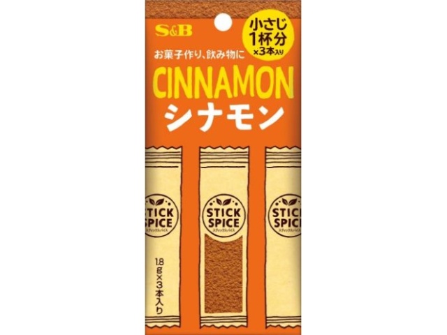 Ｓ＆Ｂ スティックスパイス シナモン１．８ｇ×３本 □お取り寄せ品 【購入入数１００個】