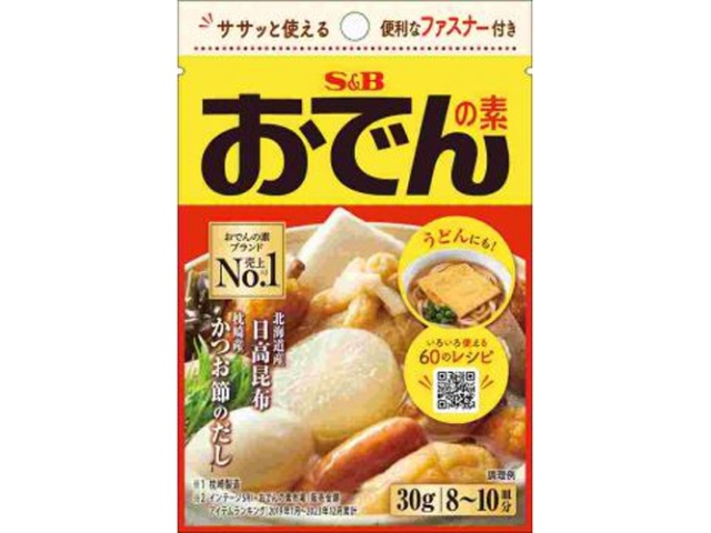 Ｓ＆Ｂ 袋入りおでんの素 ３０ｇ 【今月の特売 調味料】 □お取り寄せ品 【購入入数９０個】