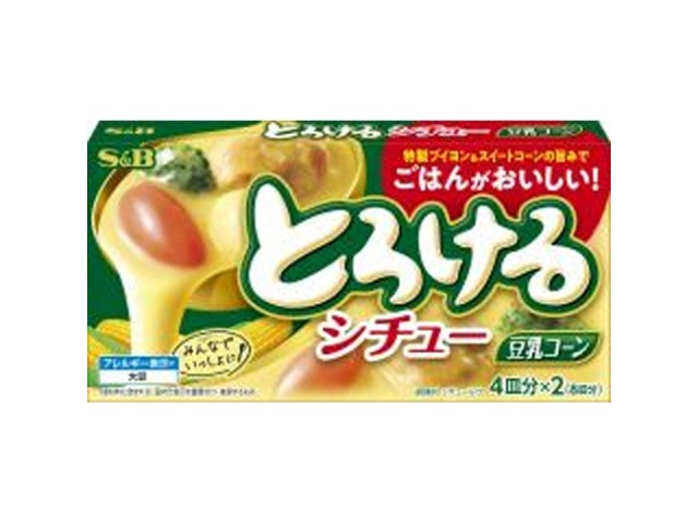 Ｓ＆Ｂ とろけるシチュー 豆乳コーン１４０ｇ 【今月の特売 インスタント】 □お取り寄せ品 【購入入数６０個】