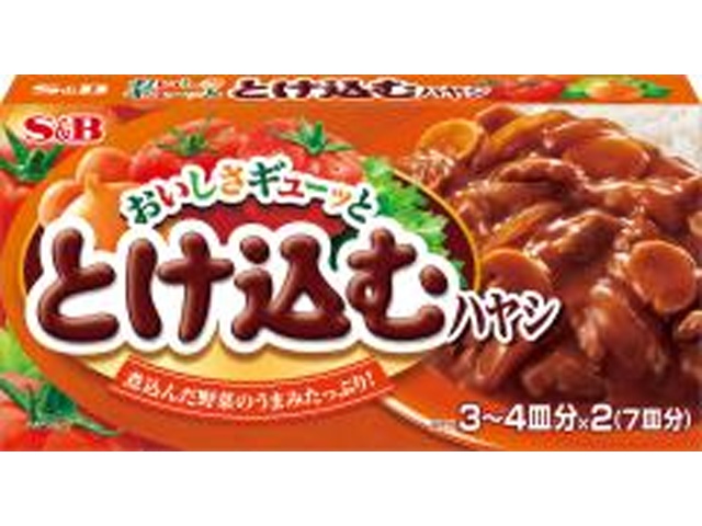 Ｓ＆Ｂ とけ込むハヤシ １３３ｇ 【新商品 2/9 発売】 【今月の特売 インスタント】 □お取り寄せ品 【購入入数６０個】