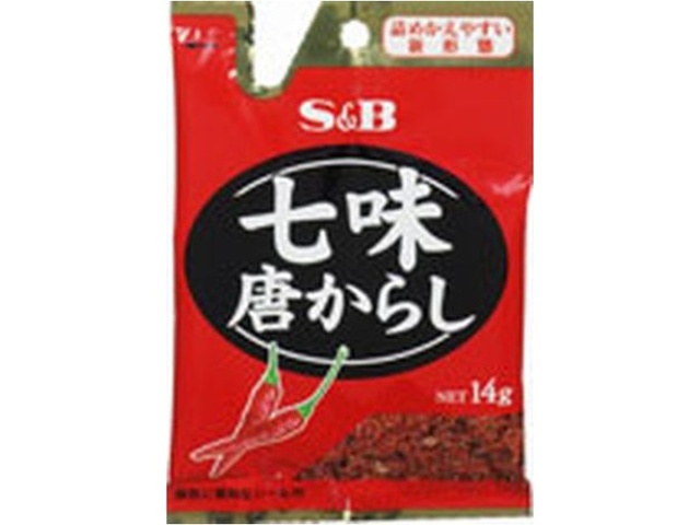 Ｓ＆Ｂ 袋入り七味唐からし １４ｇ □お取り寄せ品 【購入入数１００個】