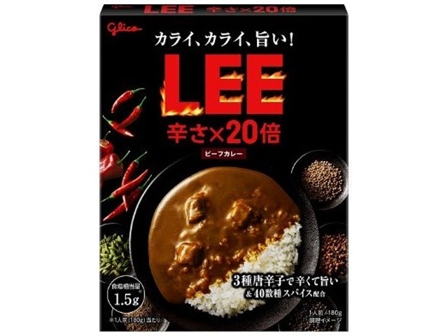 グリコ ビーフカレーＬＥＥ 辛さ２０倍１８０ｇ □お取り寄せ品 【購入入数６０個】