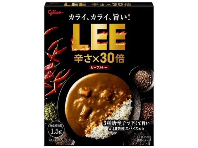 グリコ ビーフカレーＬＥＥ 辛さ３０倍１８０ｇ □お取り寄せ品 【購入入数６０個】