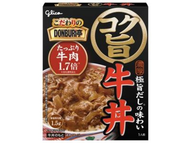 グリコ ごだわりのどんぶり亭コク旨牛丼 １８０ｇ 【新商品 12/2 発売】 □お取り寄せ品 【購入入数６０個】