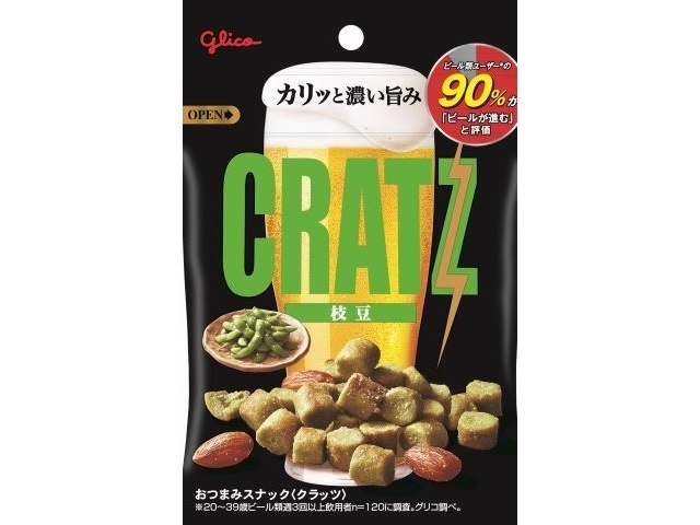 グリコ クラッツ 枝豆４２ｇ △ 【購入入数１２個】