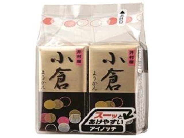 井村屋 ミニようかん小倉 ４本入４本 □お取り寄せ品 【購入入数１２個】