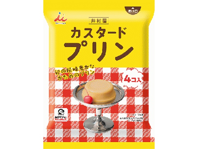 井村屋 袋入カスタードプリン４個 □お取り寄せ品 【購入入数１０個】