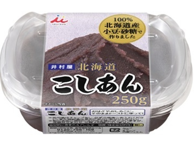 井村屋 北海道こしあん ２５０ｇ □お取り寄せ品 【購入入数１２個】