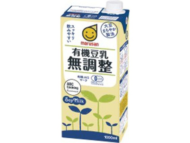 マルサン 有機豆乳無調整 １Ｌ □お取り寄せ品 【購入入数６個】